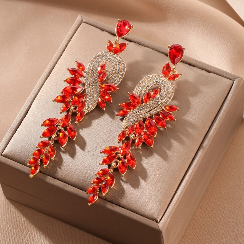 Jiao didi jewelry Naušnice od legure, dizajn u obliku lista, elektroplatirane, visoki stil mode