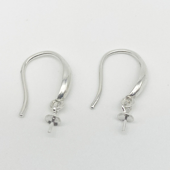 Jiabaoli S925 сребърни обици с кука за ухо – геометричен стил, DIY бижута, плочка с мъниста, мрежеста кука