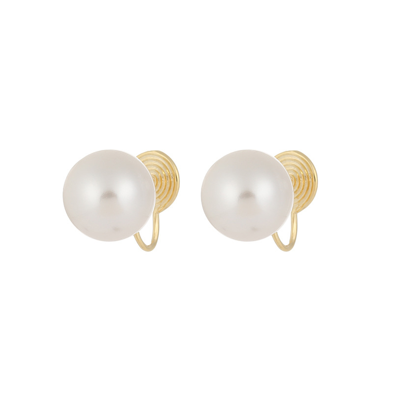 Naušnice s perlom bez probijanja – Small Jun Jewelry, ženski, jednostavan stil (Materijal: Perl; Marka: Small Jun Jewelry; Stil: Ženski, Jednostavan; Kategorija: Naušnice)