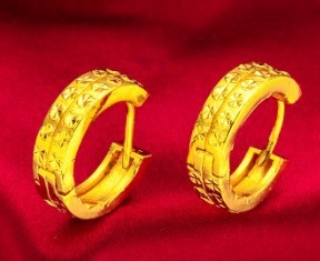 Mosadzné náušnice, geometrický štýl, elektroplátovanie, Guangzhou pôvod, pre ženy