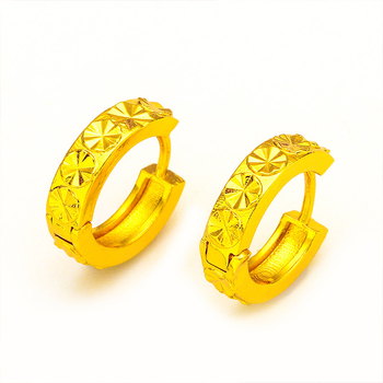 Mosadzné náušnice, geometrický štýl, elektroplátovanie, Guangzhou pôvod, pre ženy