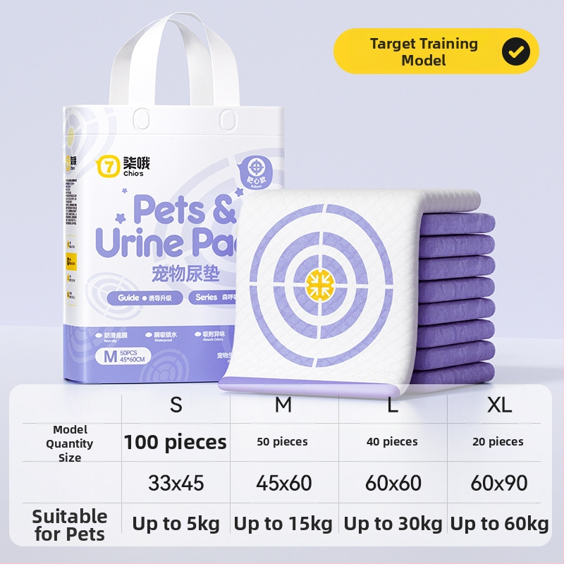 Pad de scutec pentru câini, dezodorizant, absorbant, îngroșat, 100 bucăți, de unică folosință