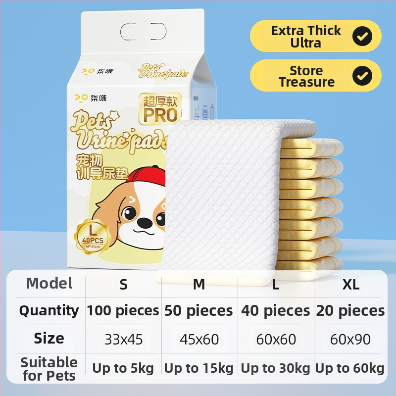 Pad de scutec pentru câini, dezodorizant, absorbant, îngroșat, 100 bucăți, de unică folosință