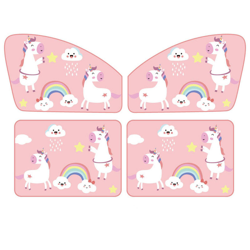 Cortină magnetică pentru geamul mașinii, cu design animat pentru copii (fibra poliesterică; rulou; opacitate groasă; personalizare producție; etichetă privată licențiată)