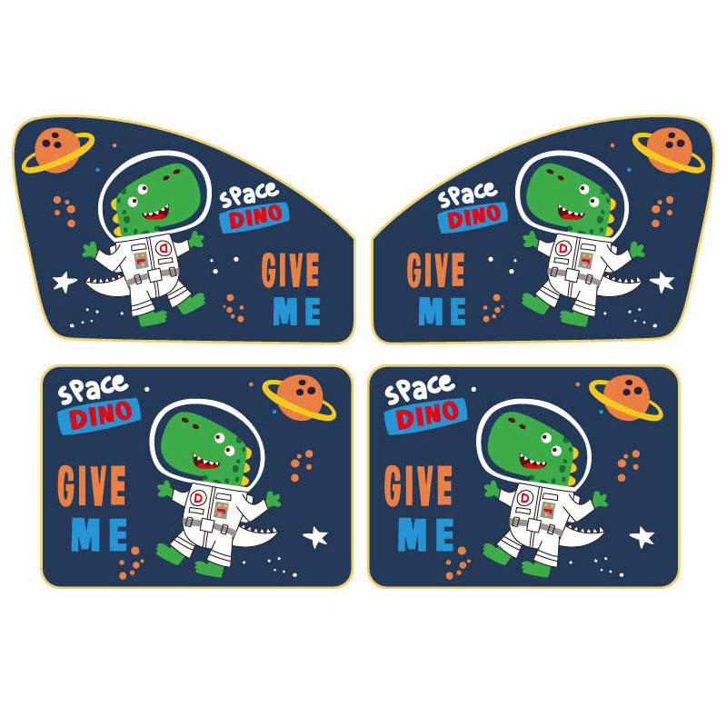 Cortină magnetică pentru geamul mașinii, cu design animat pentru copii (fibra poliesterică; rulou; opacitate groasă; personalizare producție; etichetă privată licențiată)