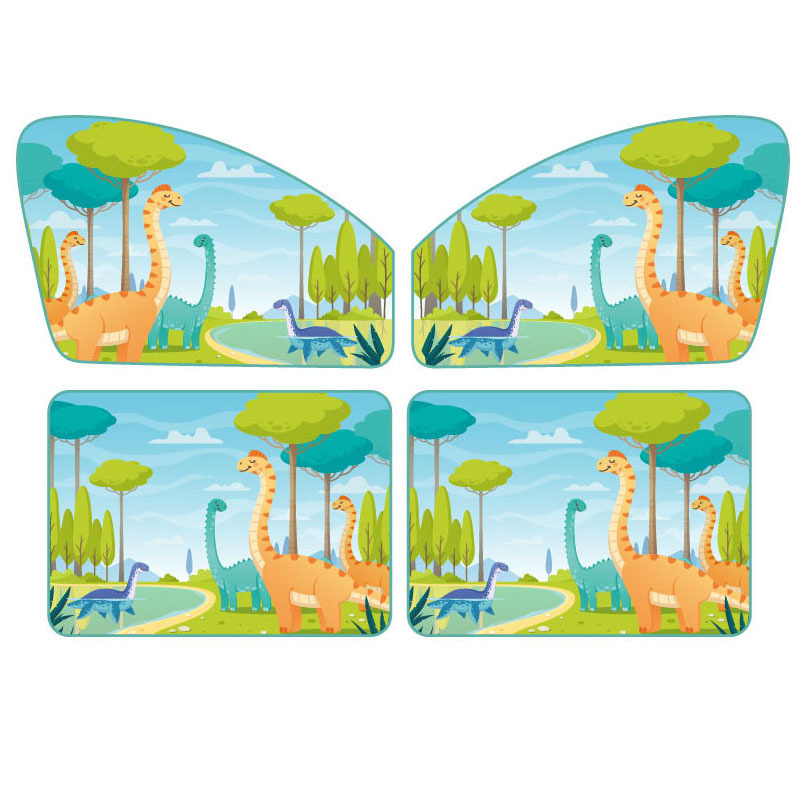 Cortină magnetică pentru geamul mașinii, cu design animat pentru copii (fibra poliesterică; rulou; opacitate groasă; personalizare producție; etichetă privată licențiată)