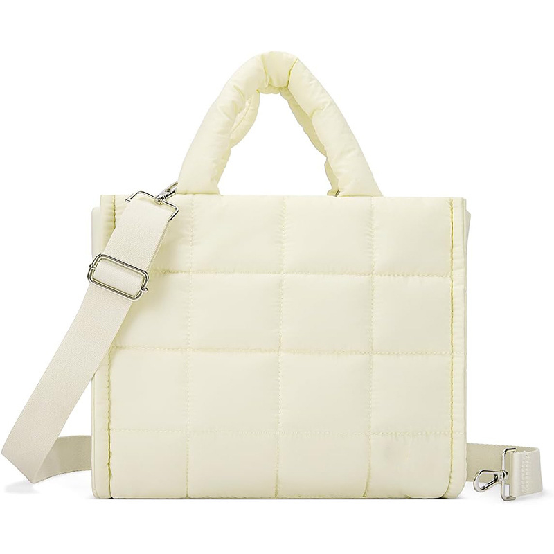Nylon Crossbody Tote torba, vertikalnog četvrtastog oblika, zatvarač, unutarnji džepovi sa zipom i džep za mobitel