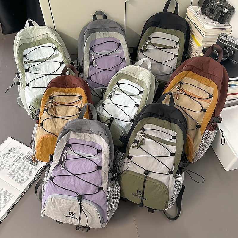 Šnórni ruksak za outdoor sportove - 20–35 L, Oxford tkanina, kompatibilan s 14-inčnim laptopom, zakrivljene naramenice, prozračan i ultra lagan