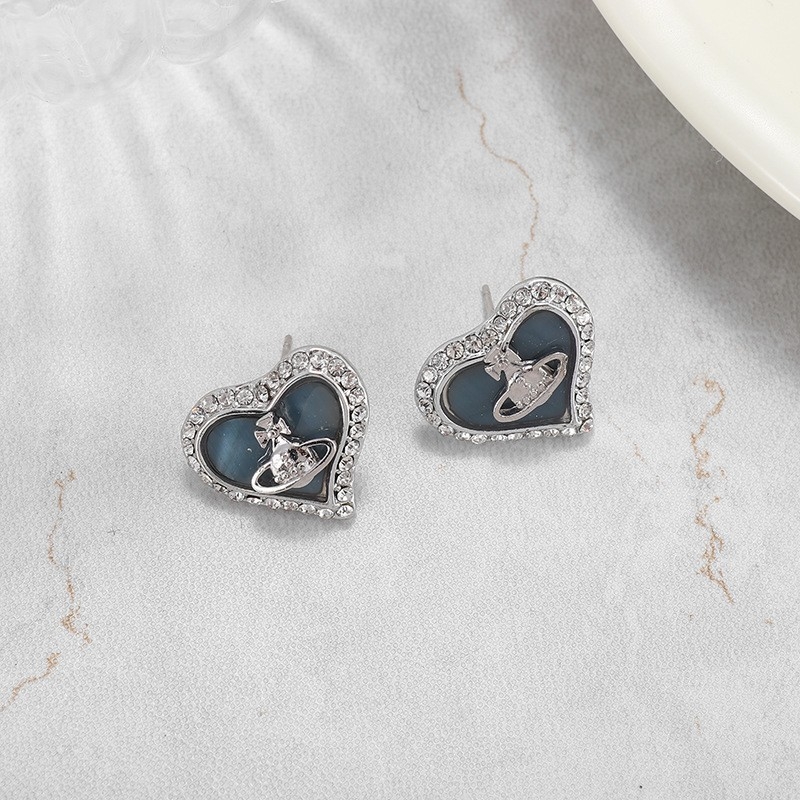 Náušnice srdcového tvaru z meďe pozlátené a 925-strieborné šroubovacie tyčinky, diamantový brúsenie, pastoračný štýl, svieži a sladký