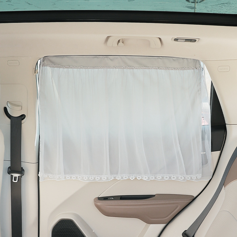 Perdea de protecție solar auto pentru interior, perdea de intimitate pentru geamul din spate, material plasă, tip opac gros, montaj lamelar, cod produs XP909, marcă Group ch