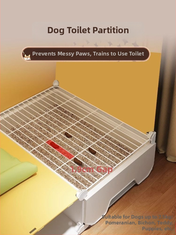 Maziem suņiem paredzēts suņu būris ar atsevišķu tualeti, viens numurs un viena vannas istaba, iekšējais mājdzīvnieku būris, Teddy Bichon villa