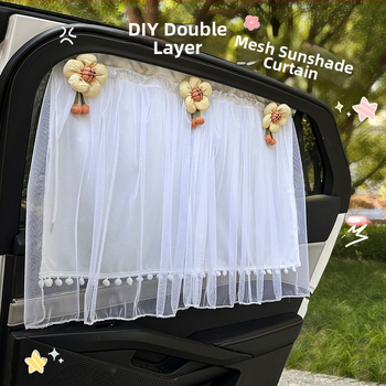 Cortină de intimitate pentru fereastra laterală a mașinii, din plasă, universală, atârnată, personalizabilă
