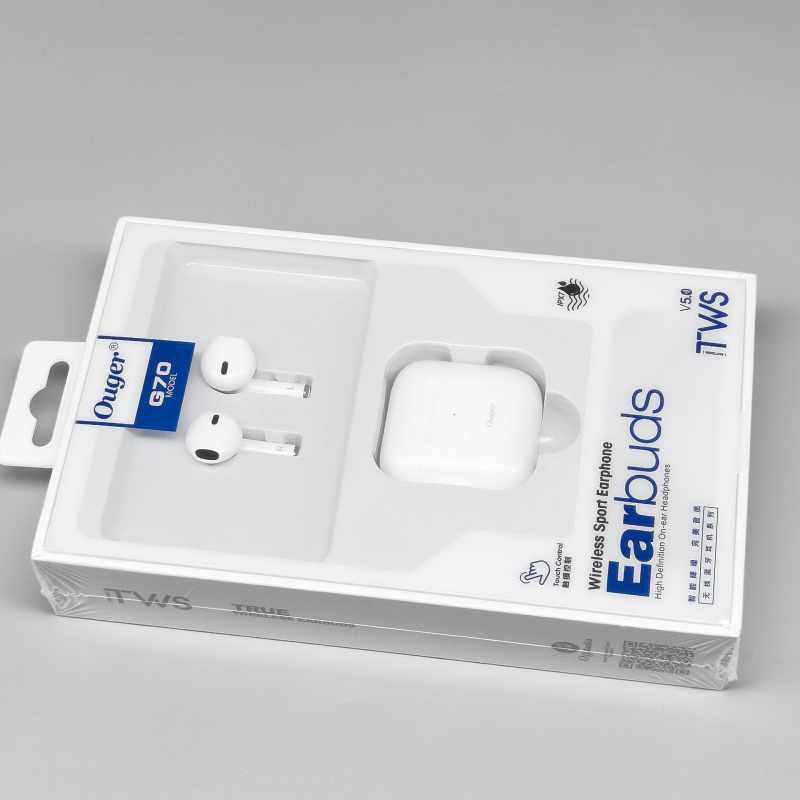 Mini binauralne Bluetooth slušalice s in-ear dizajnom, Bluetooth 5.0, stereo zvuk, IPX3, trajanje baterije 0–4 sata