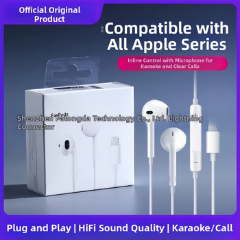 In-ear slúchadlá s káblom, 3,5 mm jack pre Apple iPhone 14, 14 mm menič, dĺžka kábla 1,2 m, vstavaný mikrofon, frekvenčný rozsah 20–20000 Hz