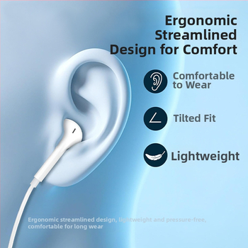 Iekšējās auss austiņas ar vadu Type-C savienojumu, 120 mm kabelis