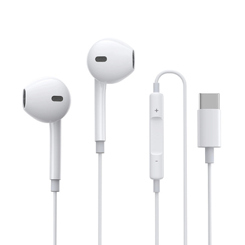 Iekšējās auss austiņas ar vadu Type-C savienojumu, 120 mm kabelis