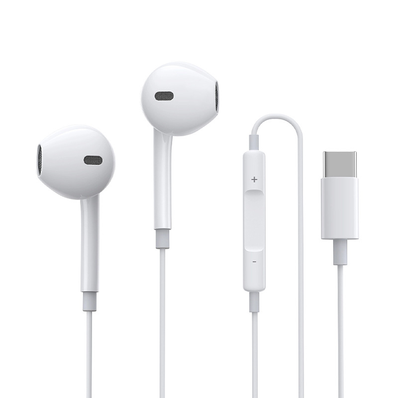 Iekšējās auss austiņas ar vadu Type-C savienojumu, 120 mm kabelis