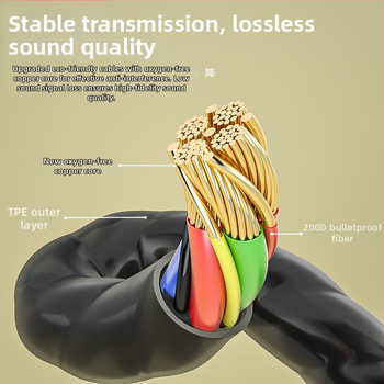 Bestair X60 aussu āķa austiņas, vadu, dinamisks skaņas pārveidotājs, 108 dB jutība, Android savietojams