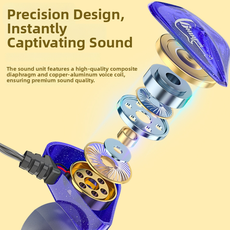 Bestair X60 ausinės su ausies kilpeli, laidinės, dinaminis variklis, 108 dB jautrumas, Android suderinamas