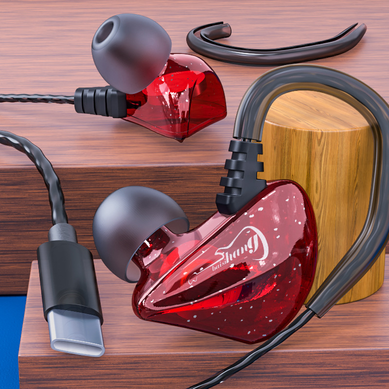 Bestair X60 aussu āķa austiņas, vadu, dinamisks skaņas pārveidotājs, 108 dB jutība, Android savietojams