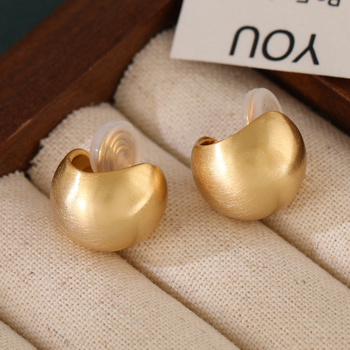 Kapcsos fülbevaló – Geometriai stílus, Réz, Jiuhan, Elektroplakálás, Súly 0.02