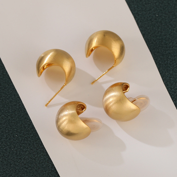 Kapcsos fülbevaló – Geometriai stílus, Réz, Jiuhan, Elektroplakálás, Súly 0.02