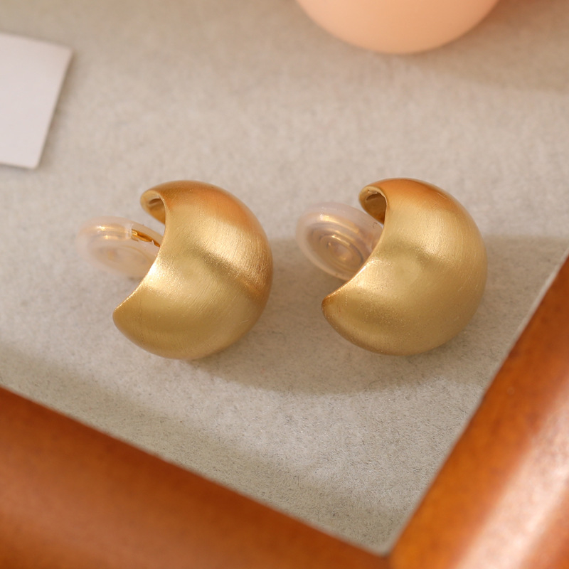 Kapcsos fülbevaló – Geometriai stílus, Réz, Jiuhan, Elektroplakálás, Súly 0.02