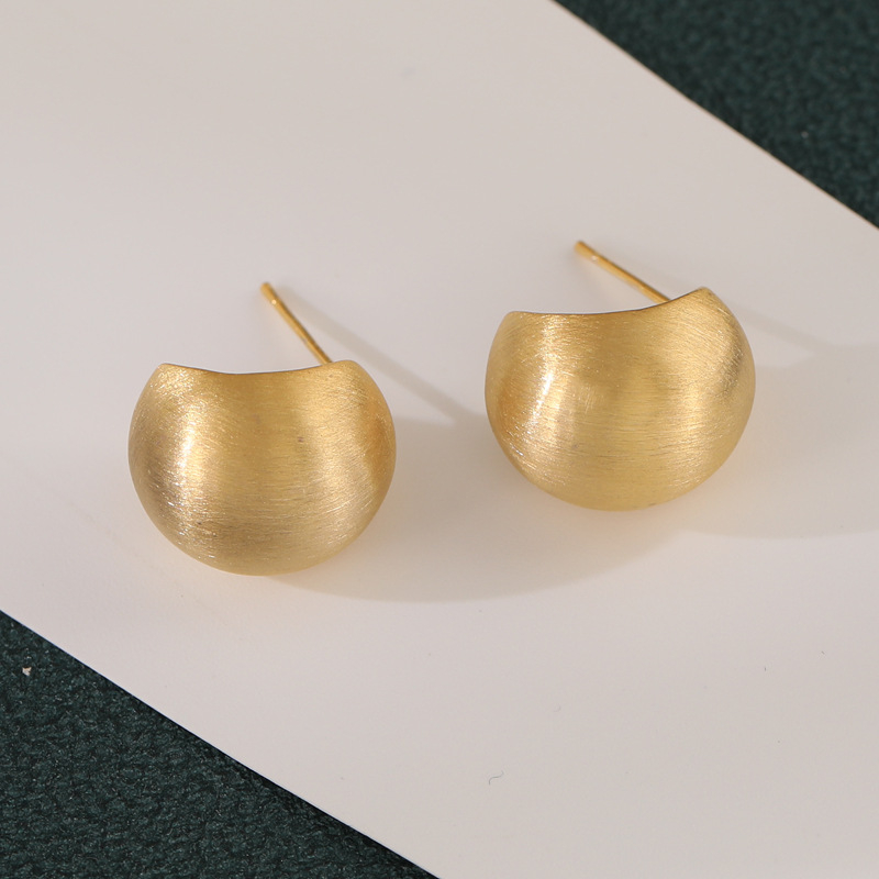 Kapcsos fülbevaló – Geometriai stílus, Réz, Jiuhan, Elektroplakálás, Súly 0.02