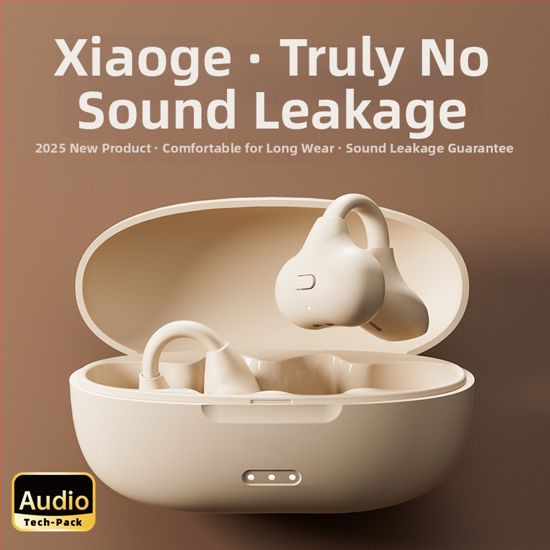 Bezdrôtové Bluetooth slúchadlá s klipom na ucho, kostná vedenie, 4–8 h výdrž, dosah 15 m, True Wireless (TWS)