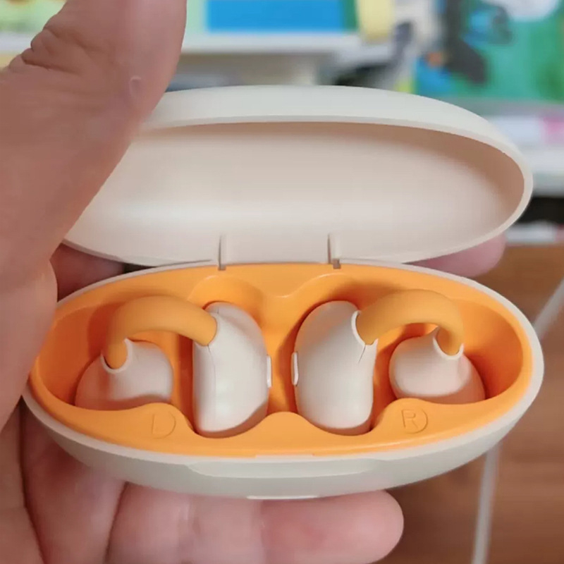 Bezdrôtové Bluetooth slúchadlá s klipom na ucho, kostná vedenie, 4–8 h výdrž, dosah 15 m, True Wireless (TWS)