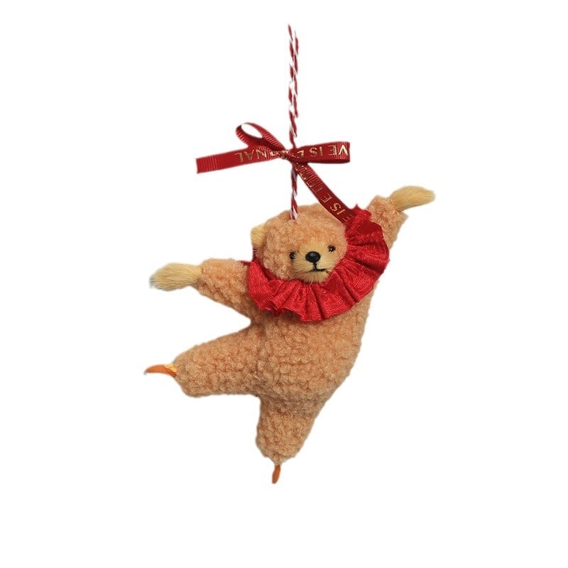 Висяща декорация за кола - плюшена балетна мечка, карикатурен стил, персонализируема вътрешна украса