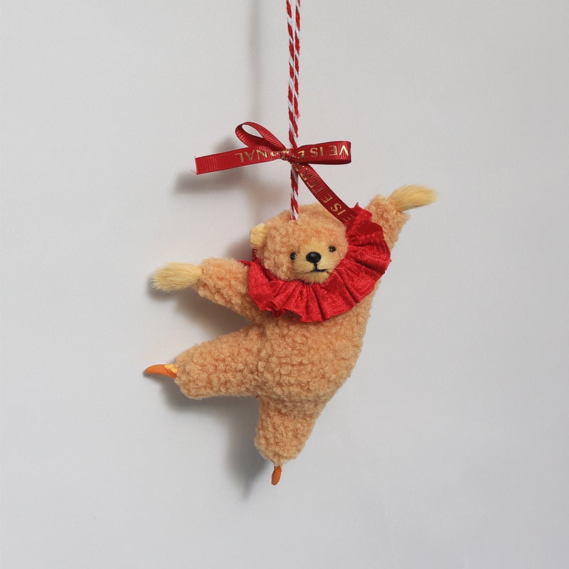 Висяща декорация за кола - плюшена балетна мечка, карикатурен стил, персонализируема вътрешна украса