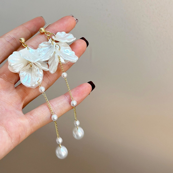 Овеци с пискюл от мидени перли – акрил, корейски стил, свежи и сладки, за жени