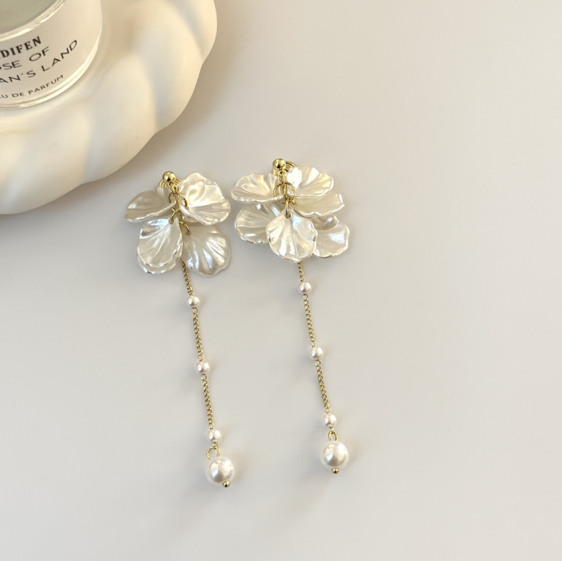 Овеци с пискюл от мидени перли – акрил, корейски стил, свежи и сладки, за жени