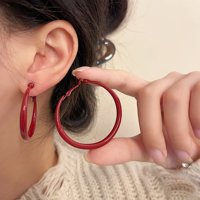 Дамски клипс-обеци с геометричен дизайн, сплав, електроплакиране, силиконови подложки