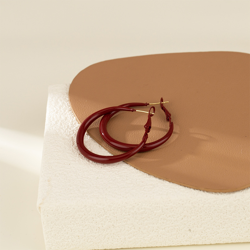 Дамски клипс-обеци с геометричен дизайн, сплав, електроплакиране, силиконови подложки