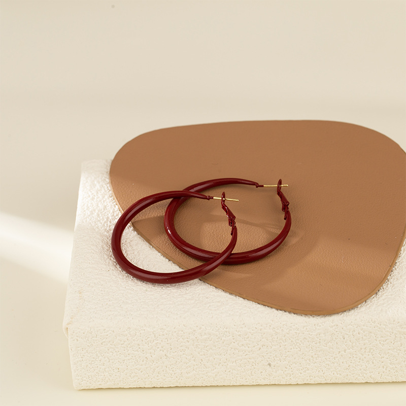 Дамски клипс-обеци с геометричен дизайн, сплав, електроплакиране, силиконови подложки