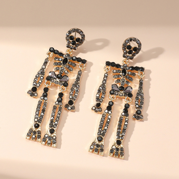 Cercei: stil geometric, extravagant; Incrustare cu diamant; Material: aliaj; Cod produs: E1726