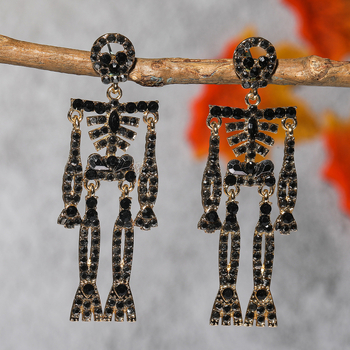 Cercei: stil geometric, extravagant; Incrustare cu diamant; Material: aliaj; Cod produs: E1726