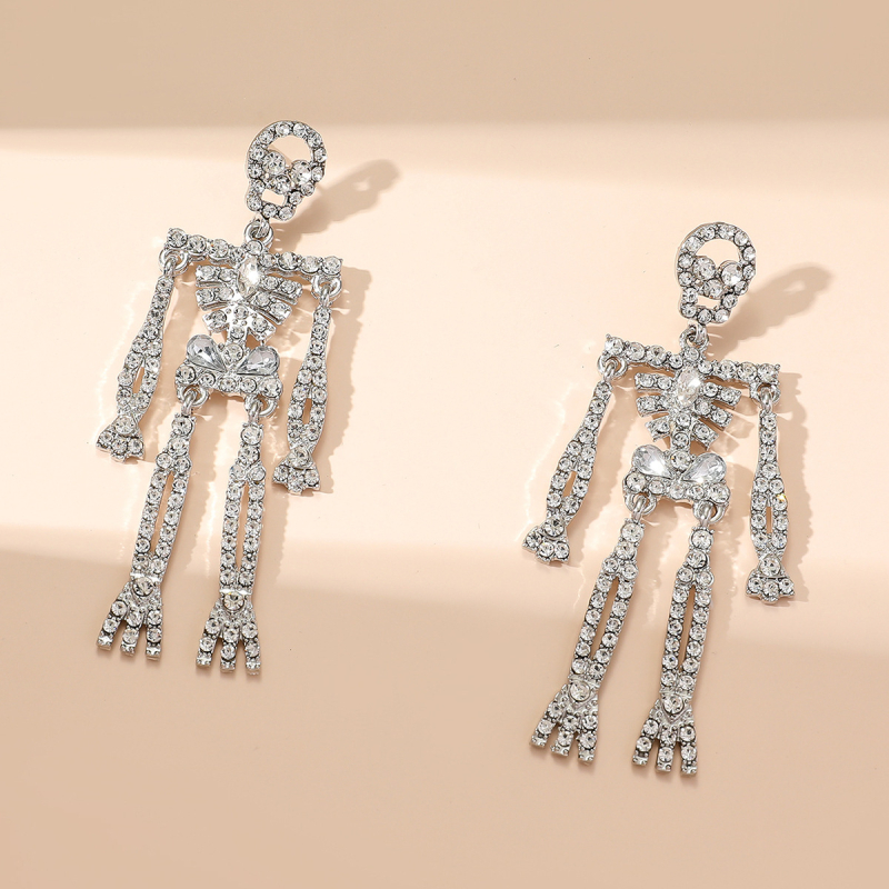 Cercei: stil geometric, extravagant; Incrustare cu diamant; Material: aliaj; Cod produs: E1726