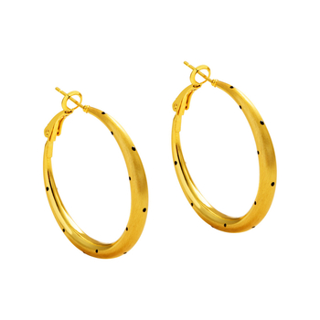 Cercei: formă de picătură de apă, tip geometric; cupru placat cu aur real; electroplacare; stil rece și ușor