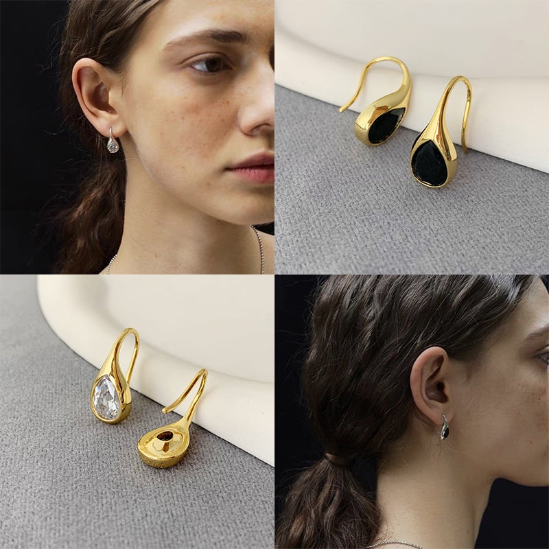 Naušnice od metala, retro stil, geometrijski dizajn, elektroplakiranje, unisex
