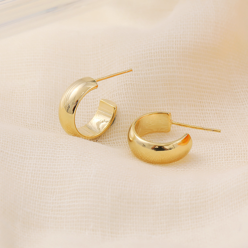 Clipuri pentru urechi Mosquito Coil disc, metal, stil feminin retro, formă în U, electroplating WE005