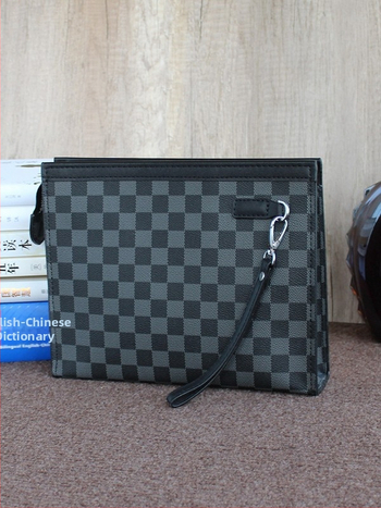 Мъжки клъч чанта PVC, райета, подплата полиестер, марка Mini dragon