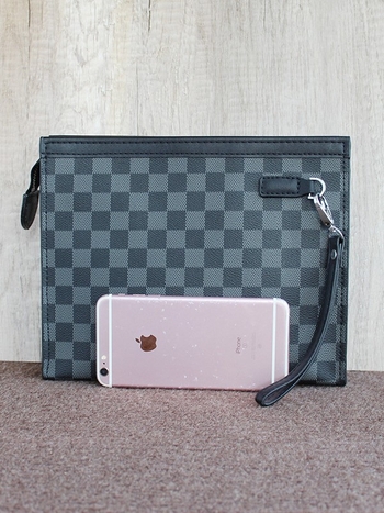 Мъжки клъч чанта PVC, райета, подплата полиестер, марка Mini dragon