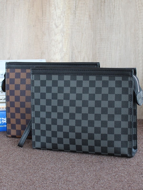 Мъжки клъч чанта PVC, райета, подплата полиестер, марка Mini dragon