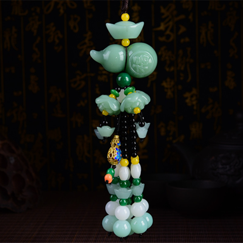 Krištalni auto privjesak u obliku bundeve – kineski tradicionalni stil, unutarnja dekoracija automobila, Energy Hut