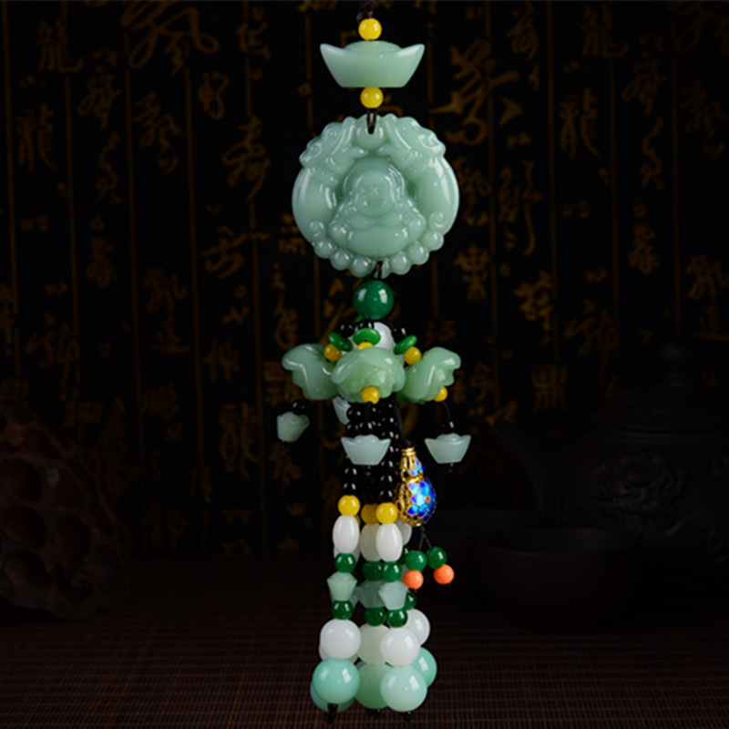 Krištalni auto privjesak u obliku bundeve – kineski tradicionalni stil, unutarnja dekoracija automobila, Energy Hut