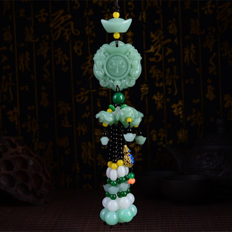 Krištalni auto privjesak u obliku bundeve – kineski tradicionalni stil, unutarnja dekoracija automobila, Energy Hut