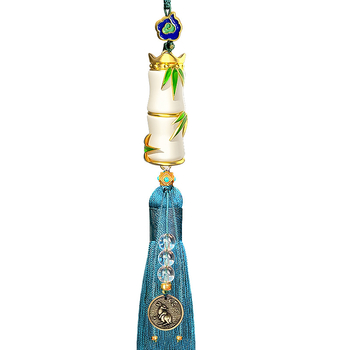 Teng Yun нефритова автомобилна висулка за интериорно оформление на автомобила, стил светъл лукс, вътрешен декор